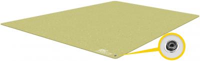 Electrostatic Dissipative Chair Floor Mat Signa ED Yellow Green 1.22 x 1.5 m x 3 mm Antistatic ESD Rubber Floor Covering
